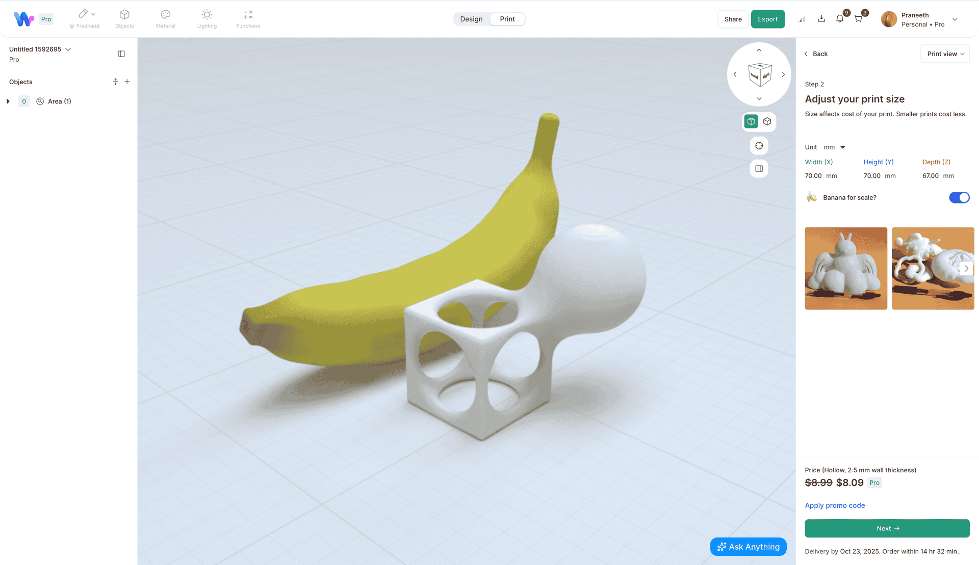 Banana for scale toggle