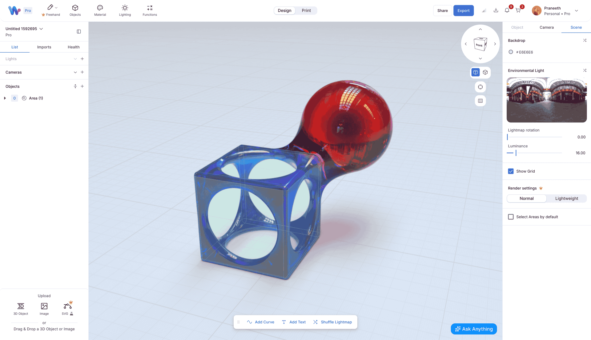 Drain hole placement UI